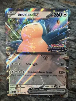 Snorlax ex 076/031 Prismatic Evolution Stamped Holo Pokemon - Image 1