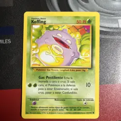 1999 Pokemon Base Set 1st Edition SPANISH Koffing No. 51/102 NP/NM * - Image 1