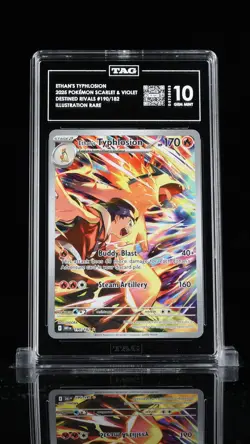 2025 Pokemon Destined Rivals Ethan's Typhlosion TAG 10 190/182 Illustration Rare - Image 3