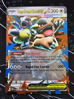 Mega Kangaskhan ex 104/132 Me01: Mega Evolution POKEMON NEAR MINT - Image 3
