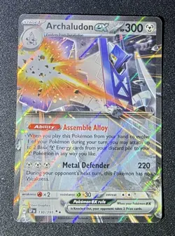 Archaludon ex 130/191 Holo Sv08: Surging Sparks Pokemon TCG NM 2024 - Image 1