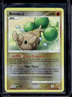 2007 Pokemon Diamond & Pearl Bonsly Reverse Holo #71/130 - Image 1