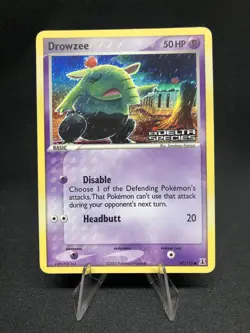 Drowzee 67/113 Pokemon Delta Species Stamped Reverse Holo NM - Image 1