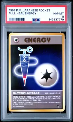 1997 POKEMON JAPANESE ROCKET FULL HEAL ENERGY PSA 8 - Image 1
