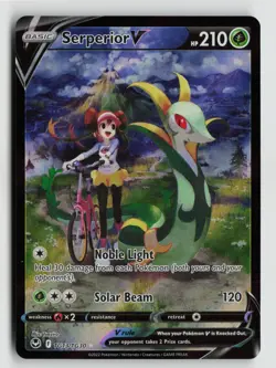 Pokemon - Serperior V - TG13/TG30 SWSH12: Silver Tempest Trainer Gallery - NM - Image 1