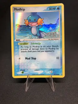 Mudkip 57/100 Pokemon Crystal Guardians Stamped Reverse Holo NM - Image 1