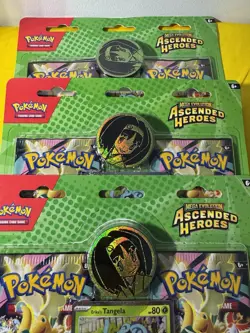 Pokemon Ascended Heroes 2-Pack Blister Bundle Erika’s Tangela Sealed Lot X 3 - Image 4