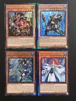 2024 YUGIOH RA02 ULTIMATE RARE MERMAIL ABYSSTEUS NM BONUS SET - Image 1