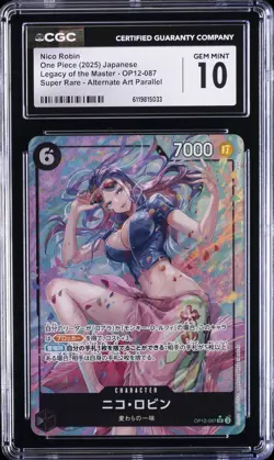 2025 ONE PIECE JPN HEROINES EDITION SUPER RARE AA NICO ROBIN CGC 10 GEM MINT - Image 1