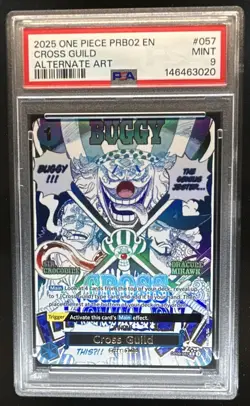 2025 One Piece PRB02 EN Cross Guild Alternate Art #057 PSA 9 MINT - Image 1