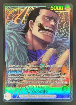 One Piece Crocodile Azure Sea’s Seven English (Alt Art) Leader OP14-079 - Image 1