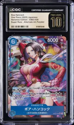 2025 ONE PIECE JPN HEROINES EDITION SUPER RARE AA BOA HANCOCK CGC 10 PRISTINE - Image 1