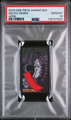2010 ONE PIECE HANAFUDA APRIL GECKO MORIA PSA 10 - Image 1