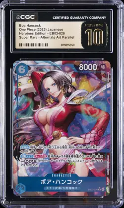 2025 ONE PIECE JPN HEROINES EDITION SUPER RARE AA BOA HANCOCK CGC 10 PRISTINE - Image 1
