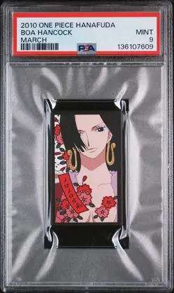 2010 ONE PIECE HANAFUDA MARCH BOA HANCOCK PSA 9 - Image 1