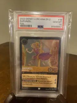 2023 Disney Lorcana En 2 Foil Rapunzel Gifted Artist #19 Gem MT PSA 10 - Image 1