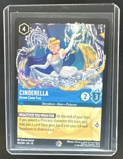 2024 Disney Lorcana Whispers In The Well Cinderella Dreams Come True #155/204 - Image 1