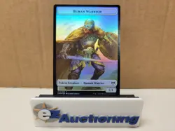 Magic: The Gathering - Foil KHM Shapeshifter // Human Warrior Token 008/003 - Image 2