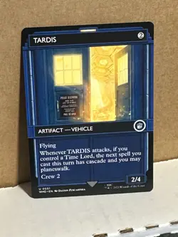 TARDIS : MtG Showcase Regular Unc - Doctor Who #551 NM - WHO; vehicle artifact - Image 1