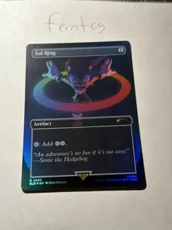 Magic the Gathering Sol Ring Foil NM Sonic Secret Lair Ships Same Day - Image 1