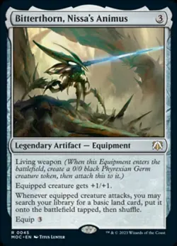 MTG Bitterthorn, Nissa's Animus, NM-Mint, English Commander: March of the Machin - Image 1