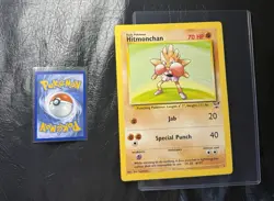 2002 Hitmonchan 2 Jumbo Pokemon Card Gold Winner Oversized Vintage Nintendo - Image 1
