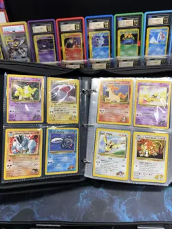 Pokemon Gym Challenge Loaded Binder Gastly Dratini Sabrina's 1st Edition TCG Lot - Image 2