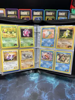 Pokemon Gym Challenge Loaded Binder Gastly Dratini Sabrina's 1st Edition TCG Lot - Image 4