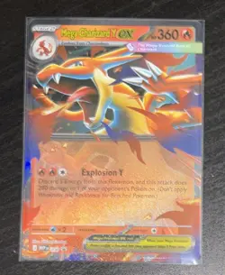 Pokemon Mega Charizard Y EX Mega Evolution Black Star Promo 030 TCG NM - Image 1