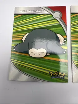 LOT Pokemon 1998Topps Nurse Joy, Snorlax, Tracey BLUE LOGO TV Animation T4458 - Image 3