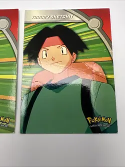 LOT Pokemon 1998Topps Nurse Joy, Snorlax, Tracey BLUE LOGO TV Animation T4458 - Image 4