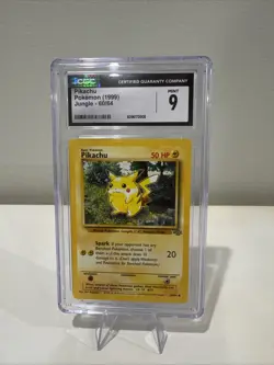1999 Pokemon TCG Jungle Pikachu 60/64 CGC 9 MINT - Image 1