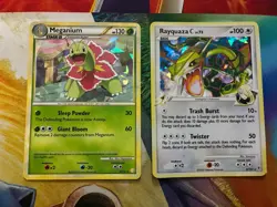 Vintage Pokemon Card Lot Holo Fire Cracked Ice Rayquaza Meganium - Image 1
