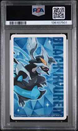 2012 POKEMON BLACK 2 PLAYING CARDS 5 OF CLUBS SERVINE PSA 10 - Image 2
