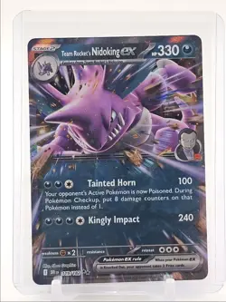 TEAM ROCKET'S NIDOKING EX 2025 POKEMON DESTINED RIVALS DOUBLE RARE Q1134 - Image 1