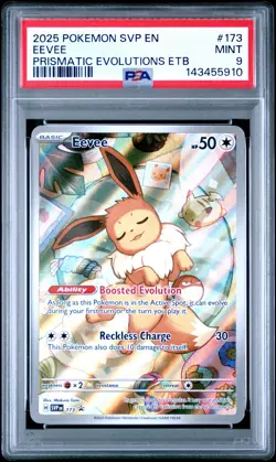 2025 POKEMON SVP PRISMATIC EVOLUTIONS ELITE TRAINER BOX EEVEE PSA 9 - Image 1