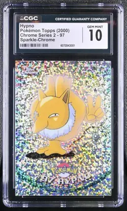 2000 Pokemon Hypno Topps Chrome Series 2 -97 Sparkle Chrome CGC 10 *POP 1* - Image 1