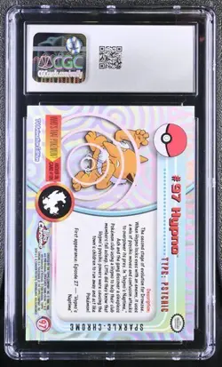 2000 Pokemon Hypno Topps Chrome Series 2 -97 Sparkle Chrome CGC 10 *POP 1* - Image 2