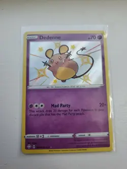 Pokemon SHINY DEDENNE SV051/SV122 Shining Fates RARE HOLO - NM - Image 1