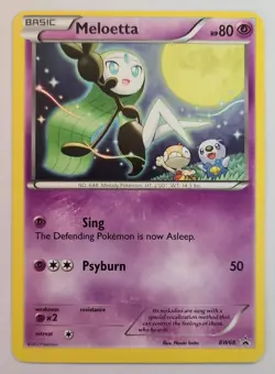 Pokemon MELOETTA BW68 Rare Black & White Promos - Played 🍒 - Image 2