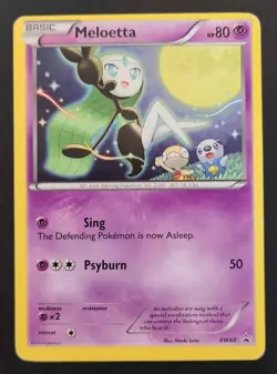 Pokemon MELOETTA BW68 Rare Black & White Promos - Played 🍒 - Image 4