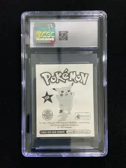 1998 Pokemon Merlin TCG Series 1 S26 Special Glitter Ash CGC 10 IO86 - Image 2