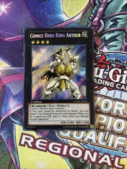 (YBL) Yu-Gi-Oh! Comics Hero King Arthur NUMH-EN041 Secret Rare 1st Edition LP - Image 1