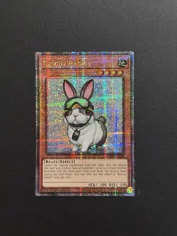 2024 YUGIOH RA02 25TH QCR SECRET RARE RESCUE RABBIT NM - Image 1