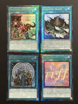 2024 YUGIOH RA02 ULTIMATE RARE FIRE KING ISLAND NM BONUS SET - Image 1