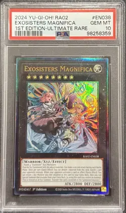 2024 PSA 10 YUGIOH 25TH 1ST ED ULTIMATE RARE EXOSISTERS MAGNIFICA 💫 - Image 1
