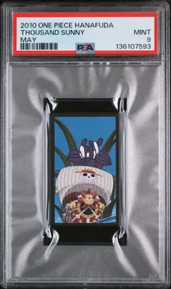 2010 ONE PIECE HANAFUDA MAY THOUSAND SUNNY PSA 9 - Image 1