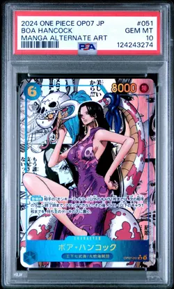 ONE PIECE 2024 BOA HANCOCK MANGA AA JP OP07-500 YITF #051 PSA 10 - Image 1