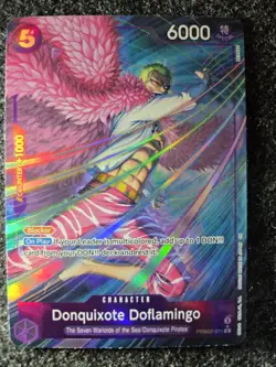 One Piece near mint alt art Donquixote Doflamingo The Best Vol.2 PRB02-011 - Image 2