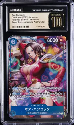 2025 ONE PIECE JPN HEROINES EDITION SUPER RARE AA BOA HANCOCK CGC 10 PRISTINE - Image 1